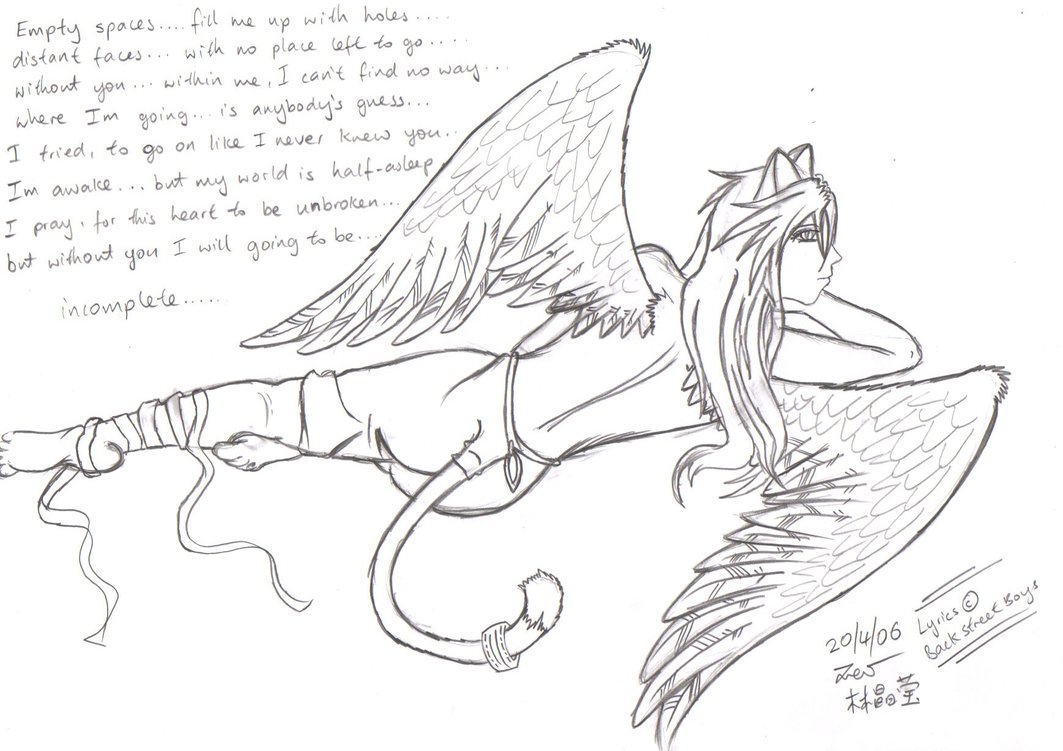 1063x751 Randomness Winged Cat By Hideyo Wolf Demon