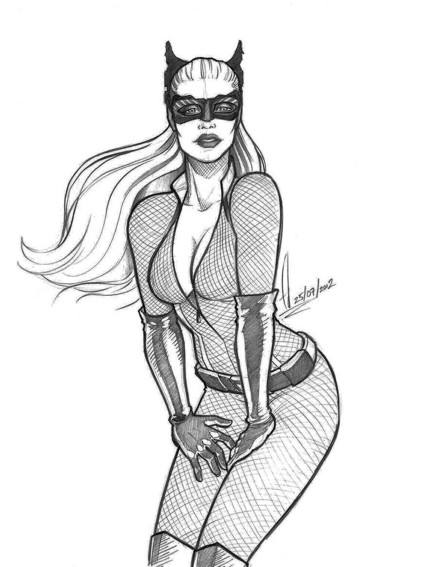 900x1165 Catwoman, The Dark Knight Rises, Sketch By ~ederlunac