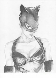 218x300 Catwoman Drawings Fine Art America