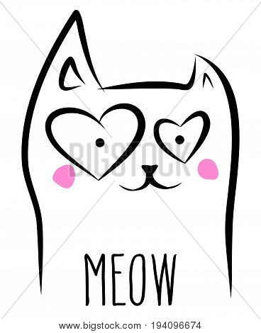 368x470 Romantic Domestic Cat Pet Mascot Vector Amp Photo Bigstock