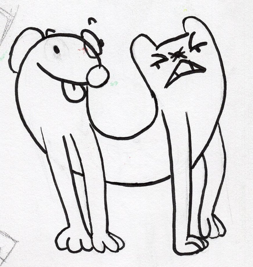 871x918 Catdog Sketch By Pilkatra