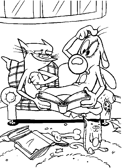 491x676 Coloring Page Tv Series Coloring Page Catdog