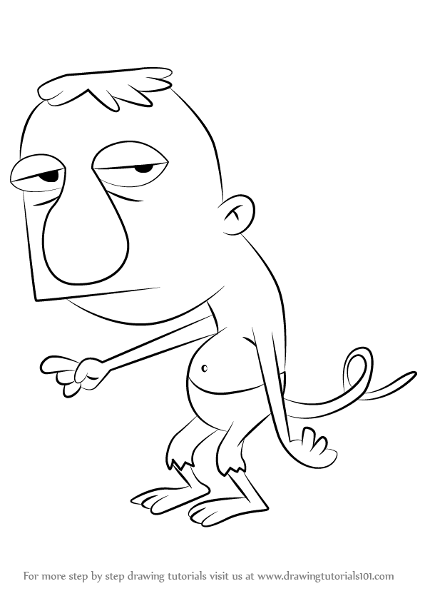 596x842 Learn How To Draw Cornelius Sunshine From Catdog (Catdog) Step By