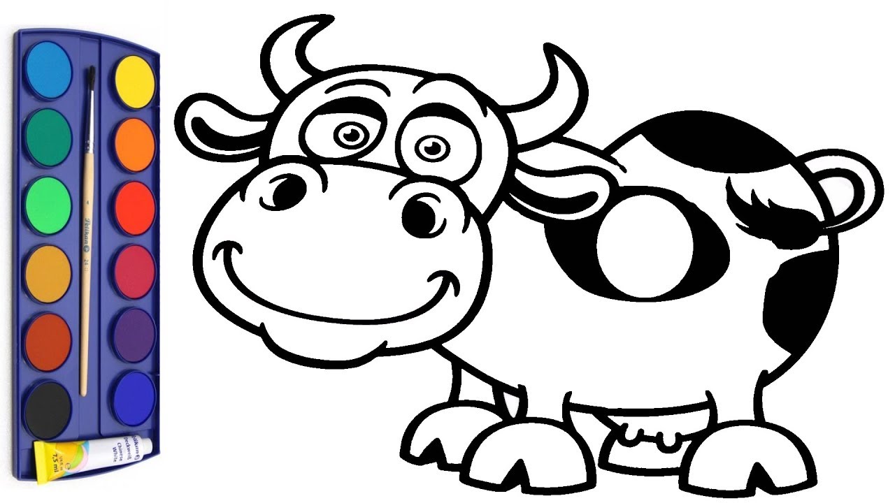 1280x720 Horse,cowboy,cute Cow,caterpillar,drawing And Coloring Pages