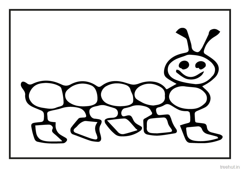 842x595 Cute Caterpillar Coloring Pages
