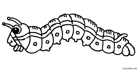 570x291 Very Hungry Caterpillar Coloring Pages Printables Drawn