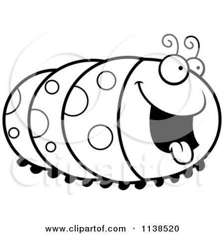450x470 Clipart Scared Caterpillar