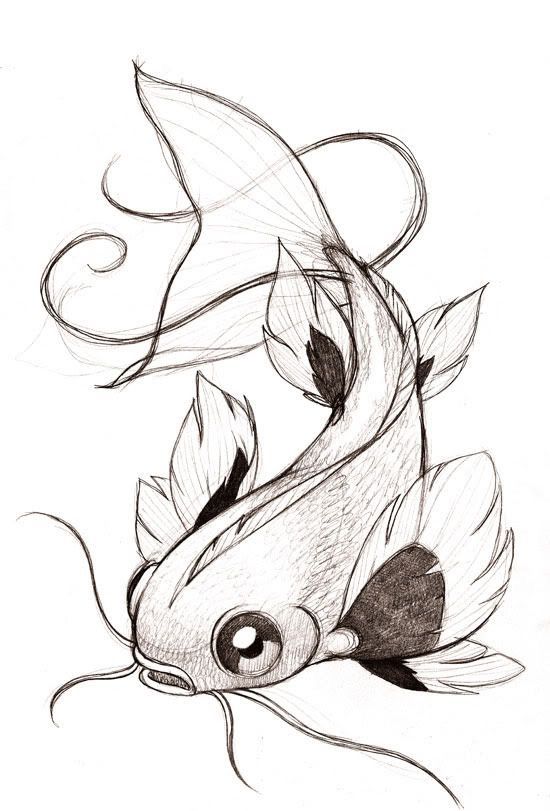 550x811 Drawn Fishing Sketch
