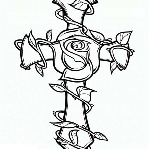 Catholic Cross Drawing at GetDrawings | Free download