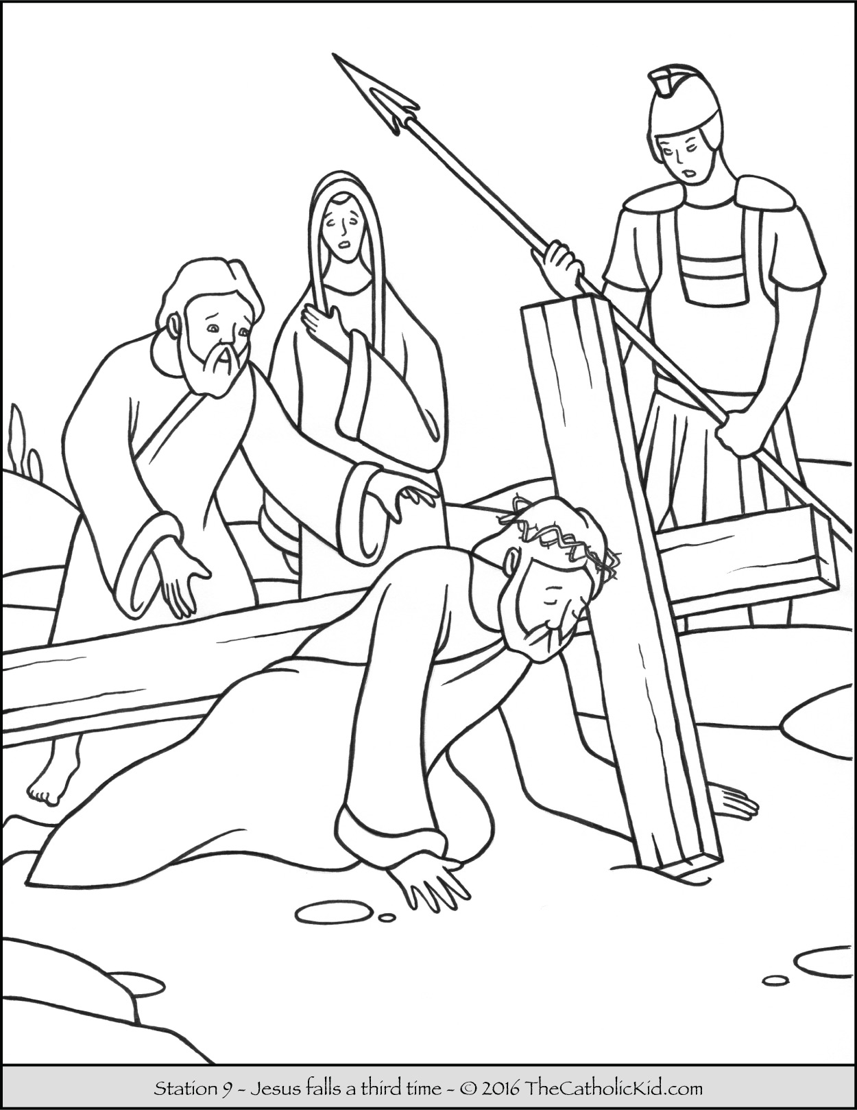 1250x1618 Stations Of The Cross Coloring Pages