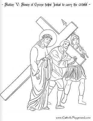 309x403 The Stations Of The Cross In Coloring Pages Catholic Playground