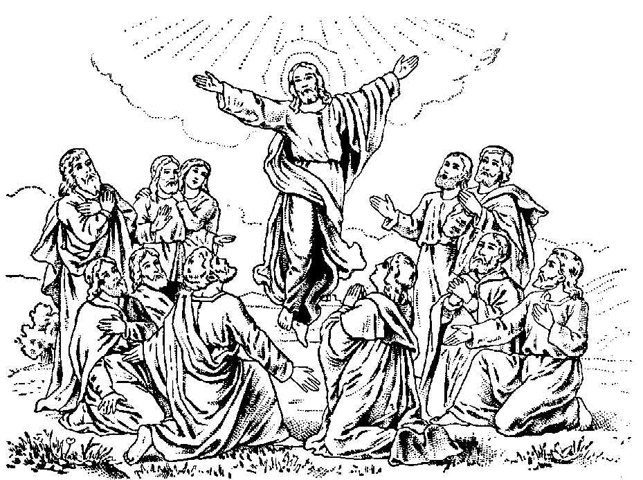 929x693 Jesus Christ Ascension Coloring Pages And Line Art Drawing Images