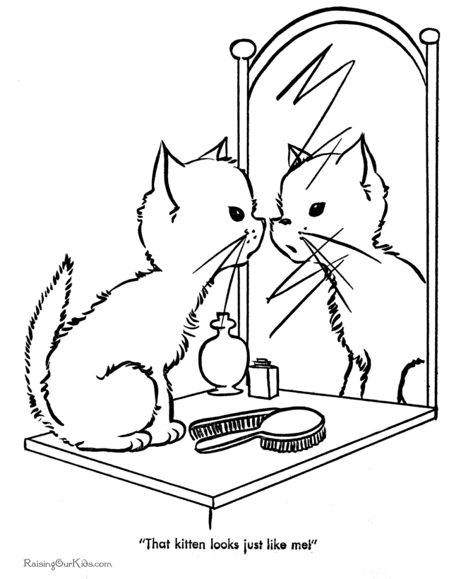 670x820 Cat Coloring Pages
