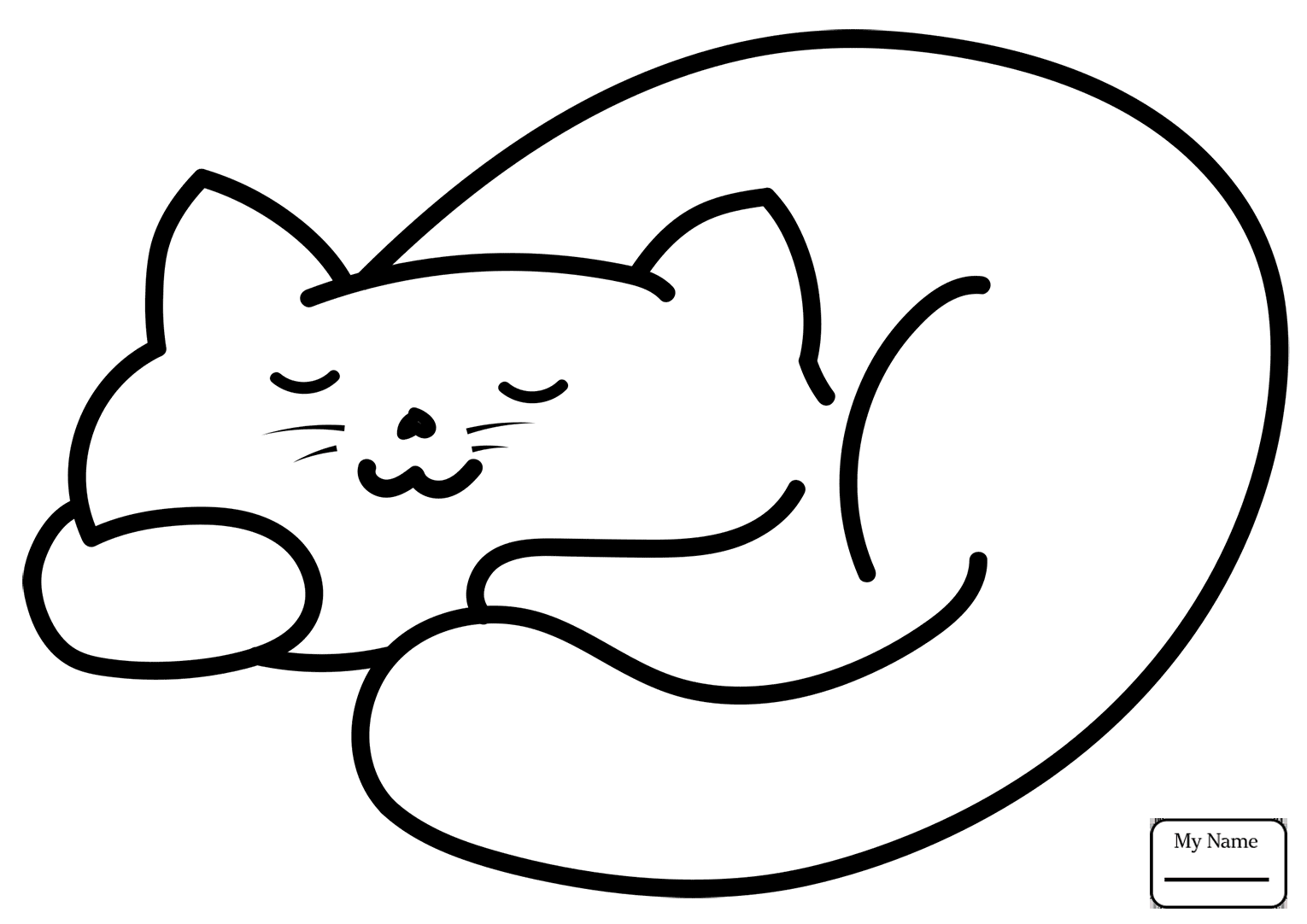 1530x1082 Cats Cartoon Kitten Mammals Coloring Pages For Kids