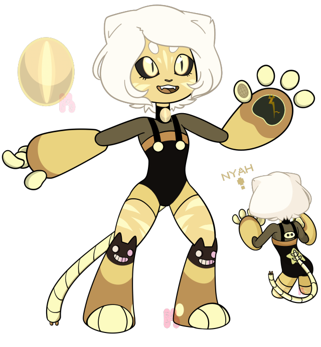 640x693 Cat's Eye Beryl, Poofed. Gemsona Steven Universe