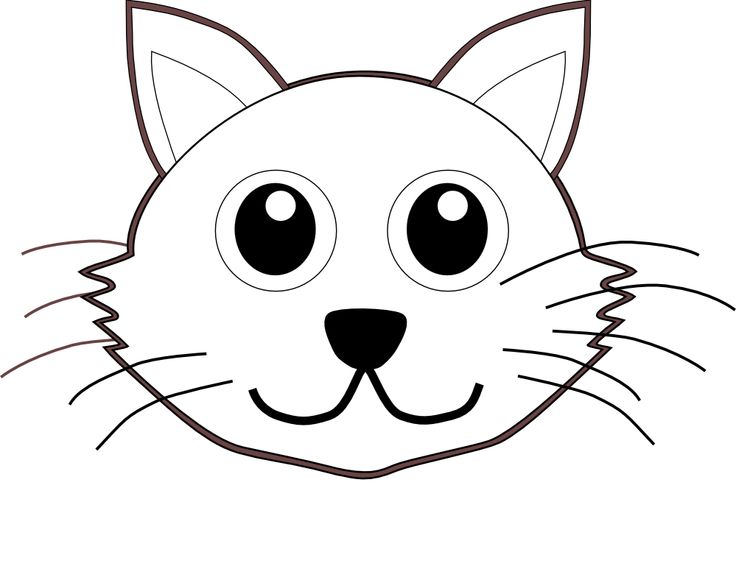 736x580 Cat Face Drawing Cartoon Kitten Face Clipart 42 Free