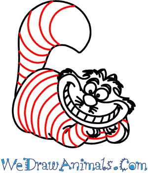 300x350 How To Draw Cheshire Cat