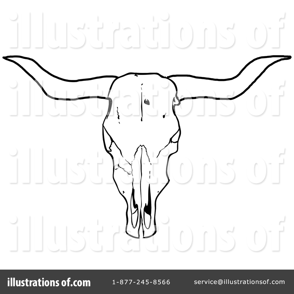 1024x1024 Cow Skull Clipart