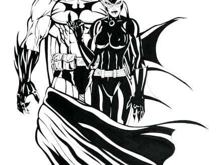 440x330 Here Are Catwoman Coloring Pages Images Sitting Beside A Cat