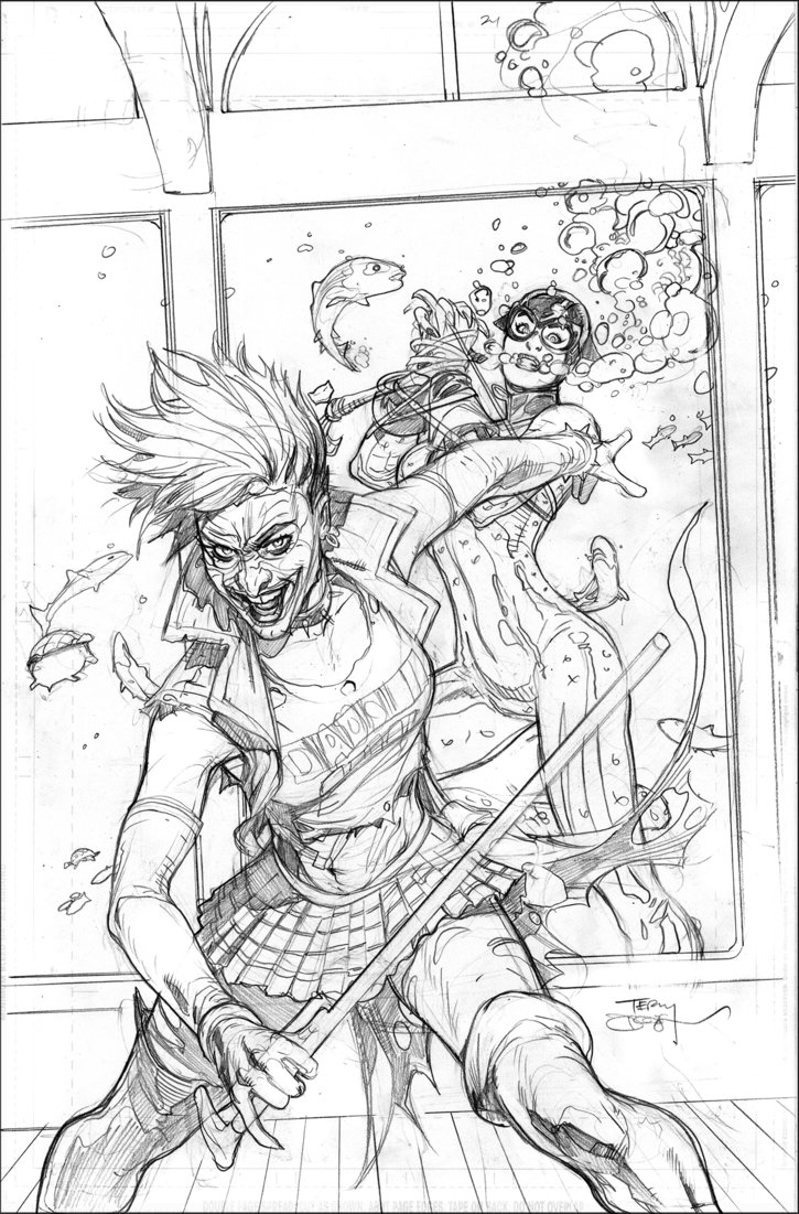 725x1101 Catwoman 24 Cover Pencil By Terrydodson