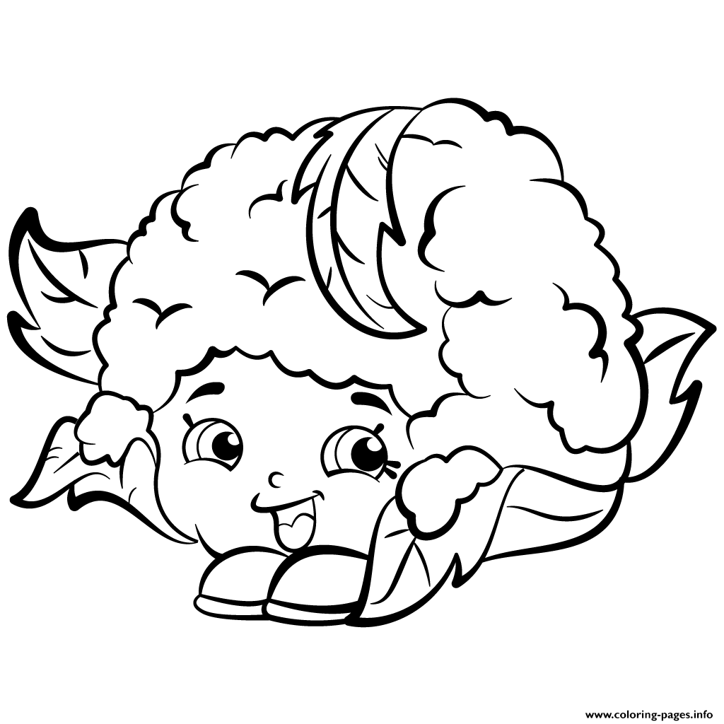 1024x1024 Print Cauliflower Chloe Shopkins Season 2 Coloring Pages Sew You