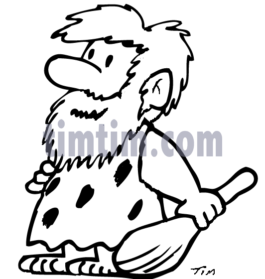 532x560 Free Drawing Of Caveman 4 Bw From The Category History