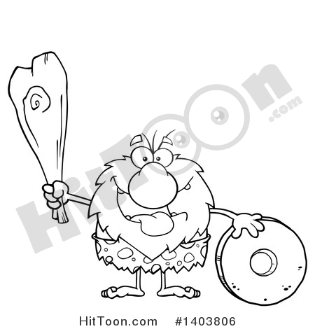 450x470 Caveman Clipart