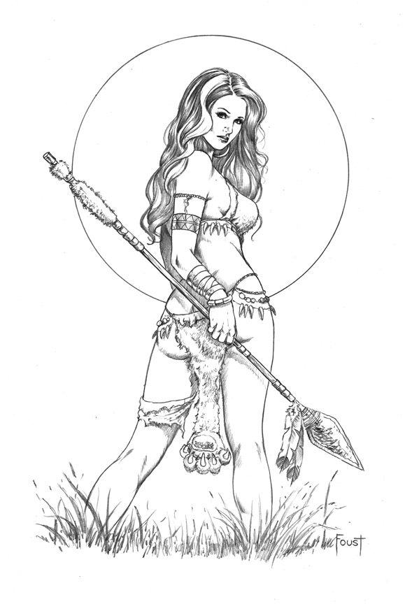 579x864 Cave Girl 2 By Mitchfoust