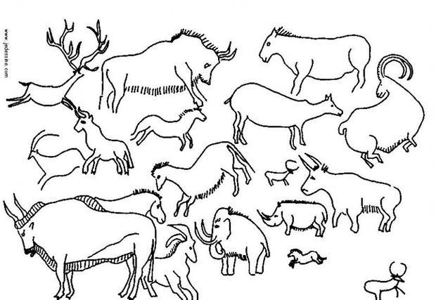 620x427 Cave Painting Coloring Pages He Cave Writing Promt