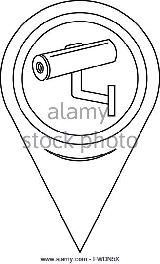 328x540 Silhouette Cctv Security Camera Black And White Stock Photos