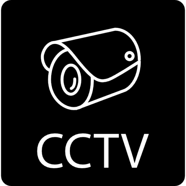 626x626 Surveillance Camerand Cctv Letters Of Closed Tv Circuit In