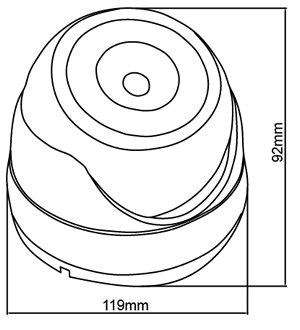 300x330 Varifocal Ir Dome With Vandal Amp Weatherproof Function All In One