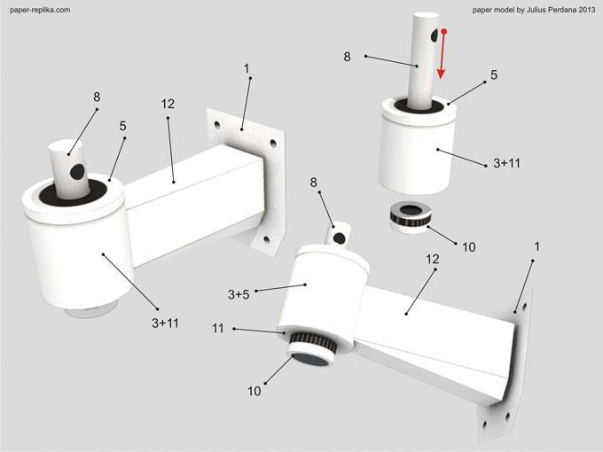 680x510 Cctv Security Camera Paper Model