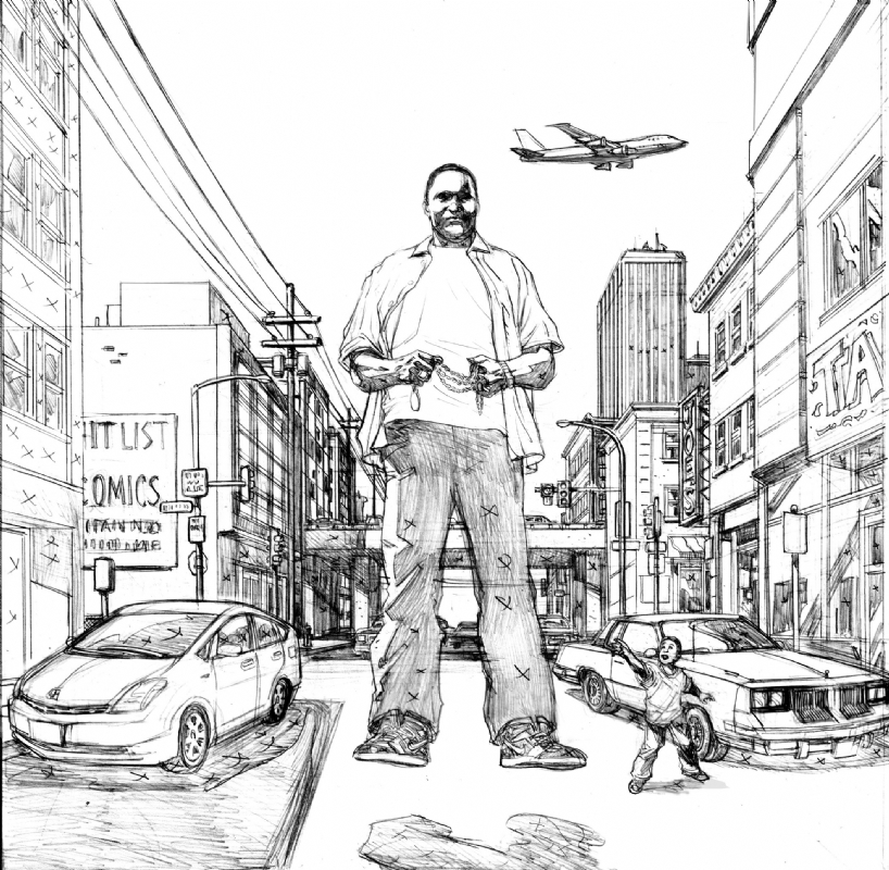 818x800 Return Of The Real Cd Cover Art, In Tyrone Weems's Black Super