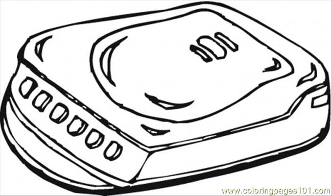 650x384 Cd Player Coloring Page