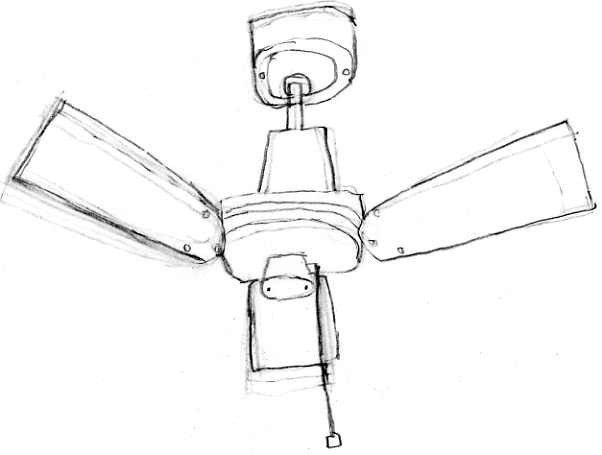 602x455 Ceiling Fan Drawing