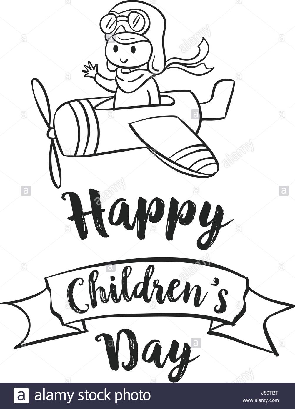 1003x1390 Children Day Hand Draw Celebration Stock Vector Art Amp Illustration