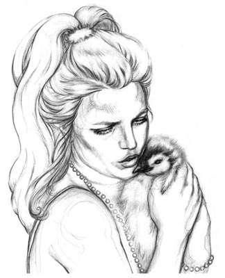 324x400 Dynamic Celebrity Drawings Aiyana Udesen