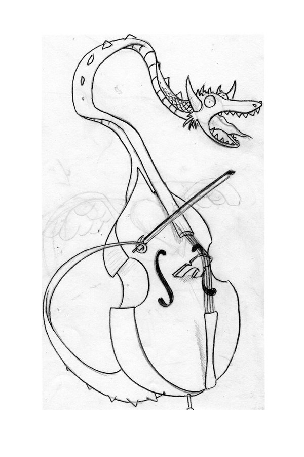 600x900 Dragon Cello By Professor Celery