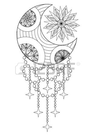 315x450 Drawn Moon Abstract