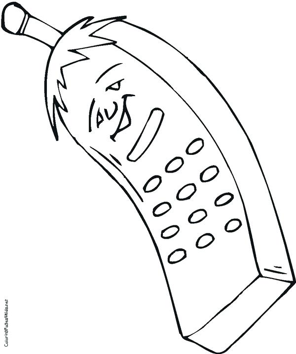 600x718 Cell Phone Coloring Pages Pics Of Blackberry Cell Phone Coloring