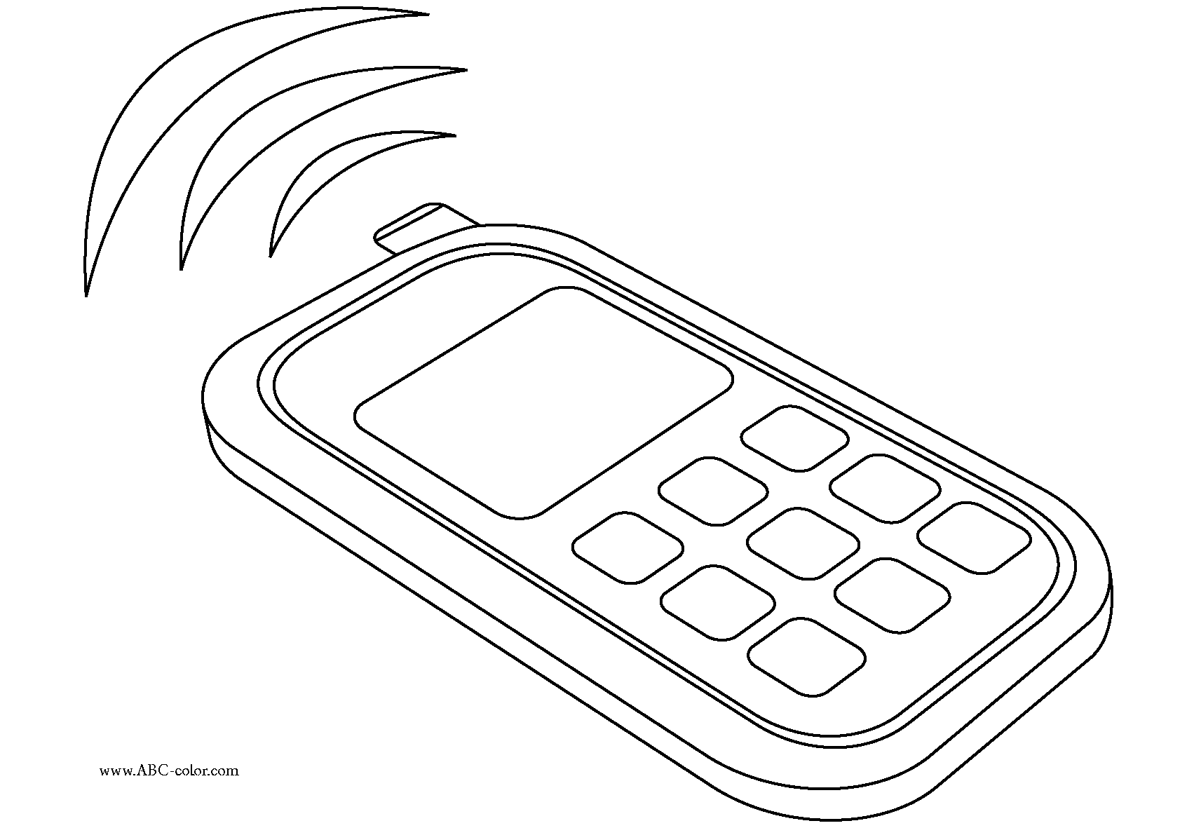1713x1181 Cell Phone Coloring Pages Many Interesting Cliparts
