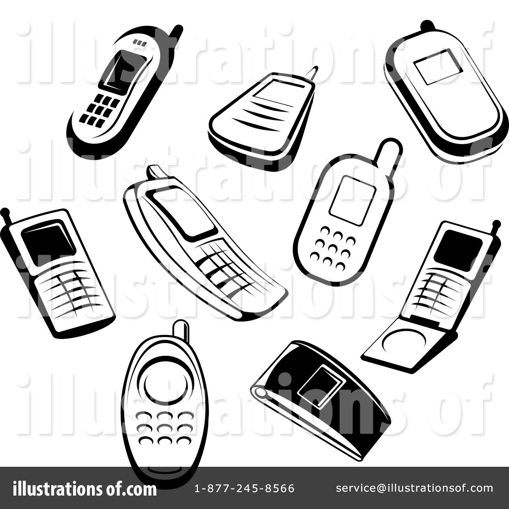1024x1024 Cell Phones Clipart