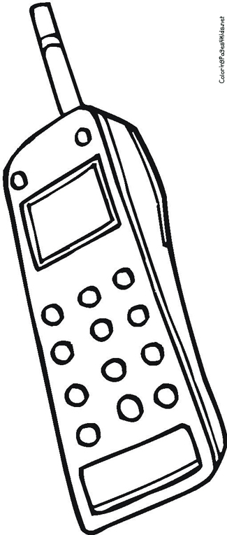325x765 Cell Phone Coloring Page