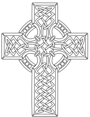371x480 Celtic Cross Coloring Page Free Printable Coloring Pages
