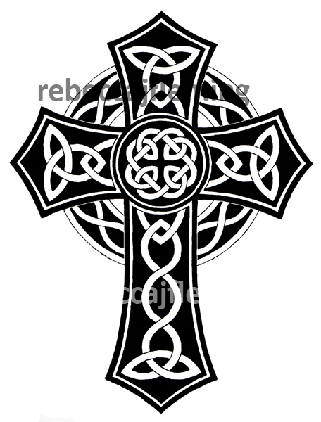 Celtic Cross Line Drawing at GetDrawings | Free download