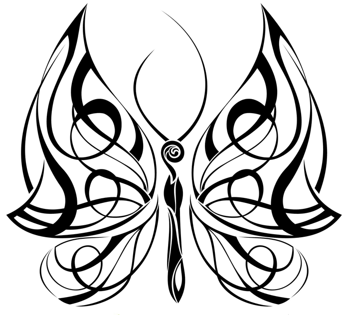 700x632 Butterfly Tattoo Drawings Tribal Butterfly Tattoo 4 Celtic