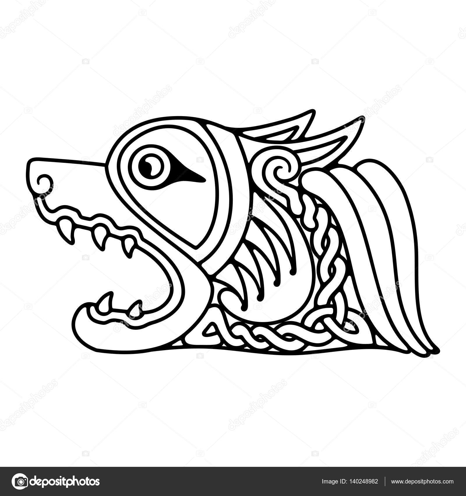 1600x1700 Celtic National Drawing. Stock Vector Migfoto