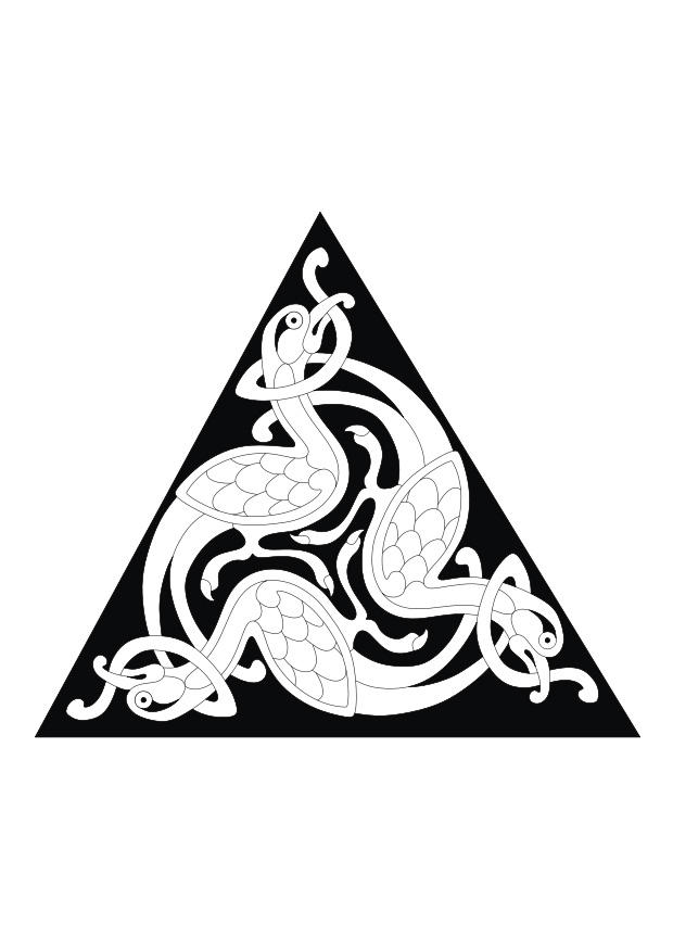 620x875 Coloring Page Celtic Drawing