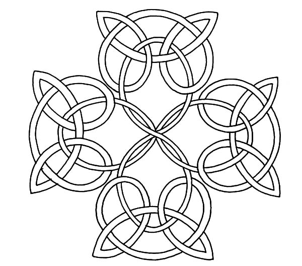 600x528 How To Draw Celtic Cross Knot Coloring Pages Best Place To Color